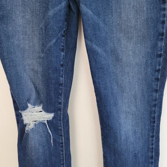 Paige Verdugo Ankle Jeans Queenie Destructed Mid Rise Torn Knee Women 28 - Picture 6 of 13